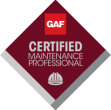 GAF Certified Maintenance Professional badge logo