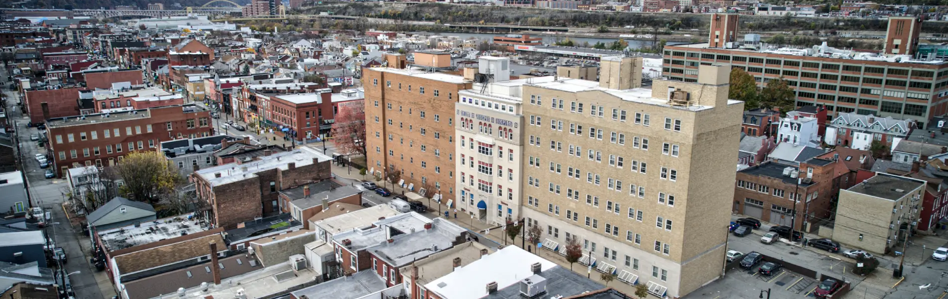 Commercial aerial drone shot