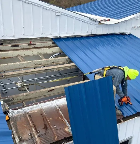 NASA commercial roofing project, metal, government & high-security installations
